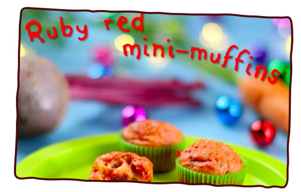 Ruby Red Mini Muffins