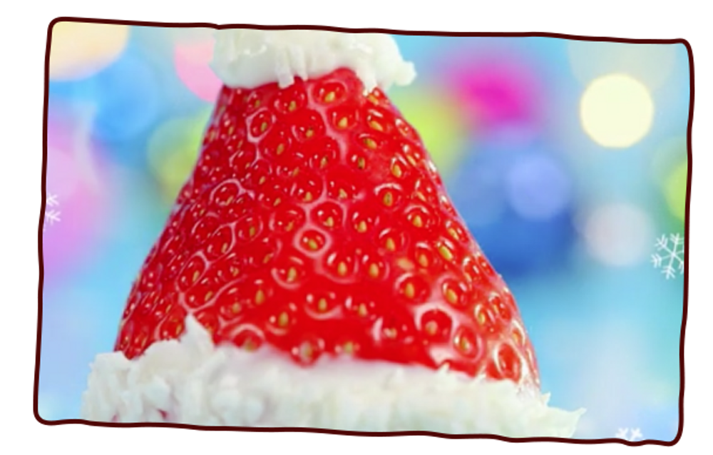 Strawberry Santa Hats
