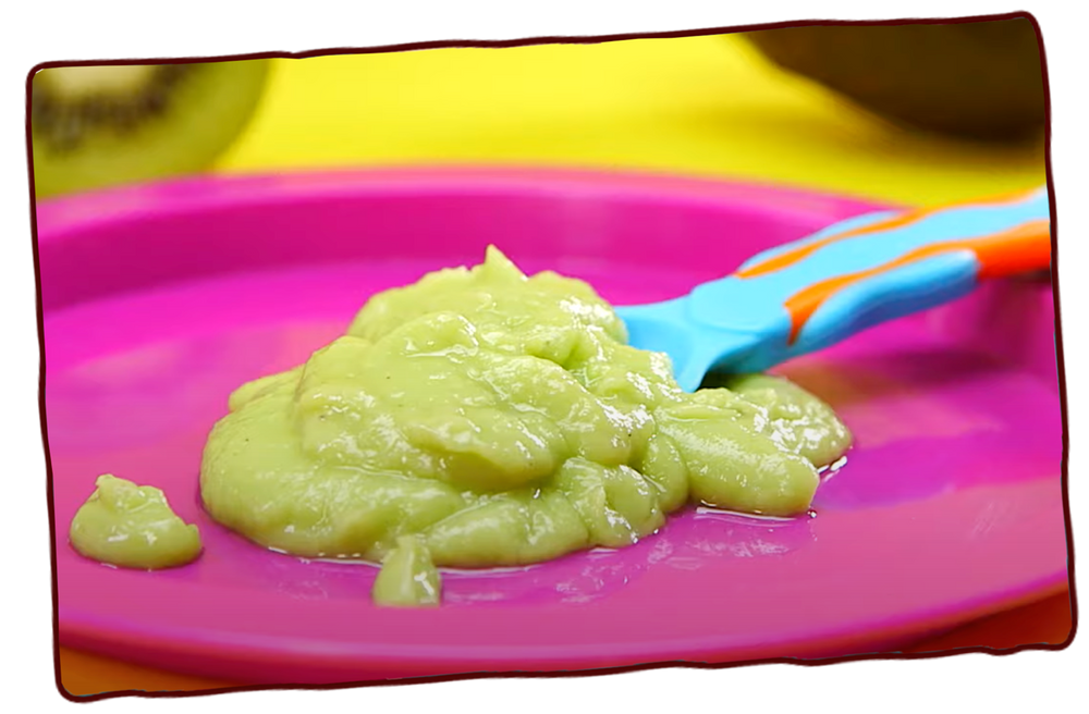 Avocado kiwi puree