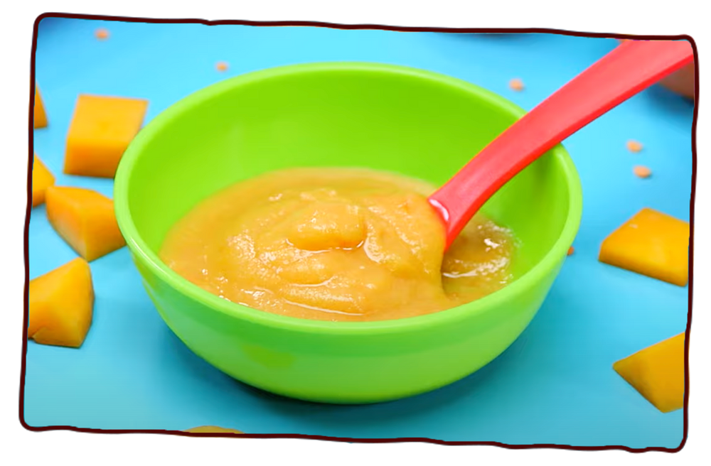 Lentils squash orange tomato puree