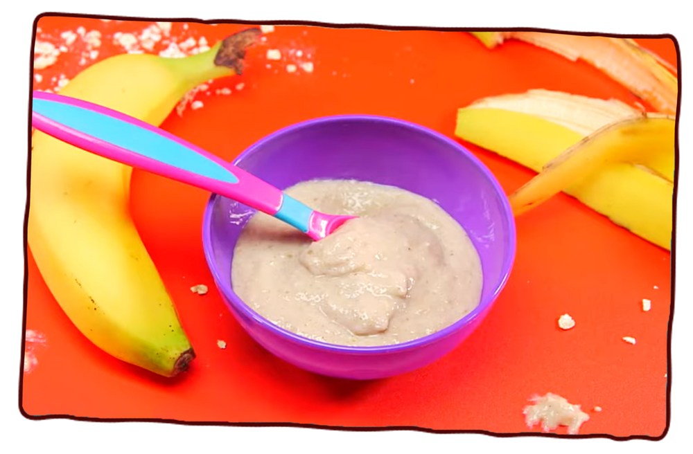 Oats banana mixed spice porridge