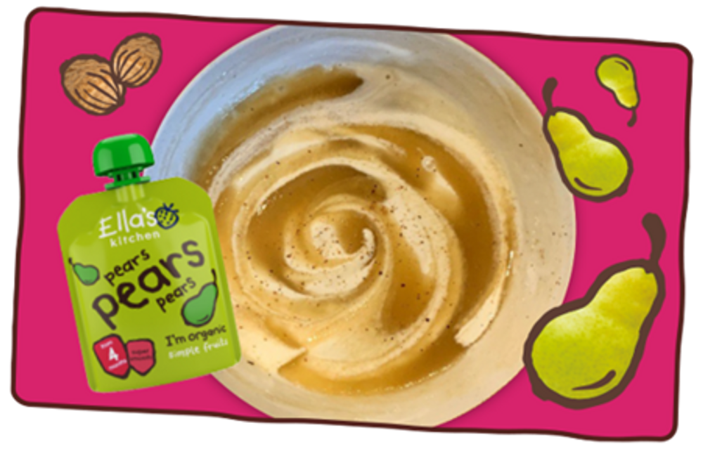 Spiced pear nutmeg yoghurt