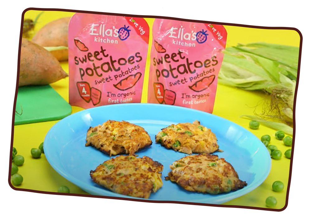 Sweet potato fish cakes