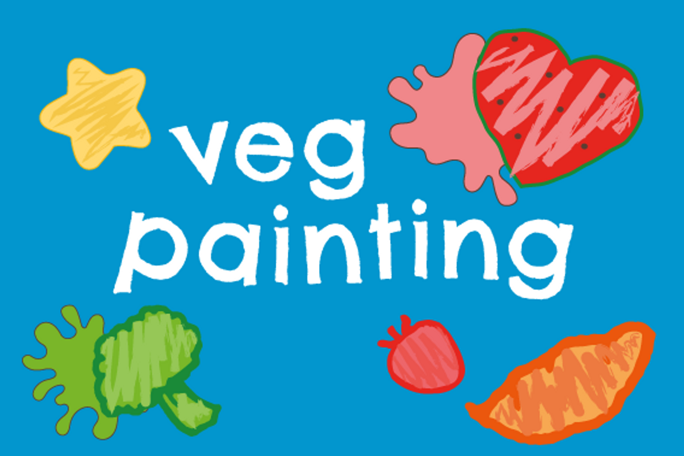 Veg painting sensory fun