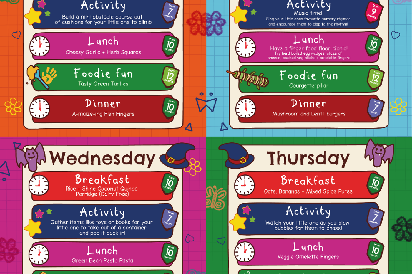 Half term recipe activity planner prievew 2x