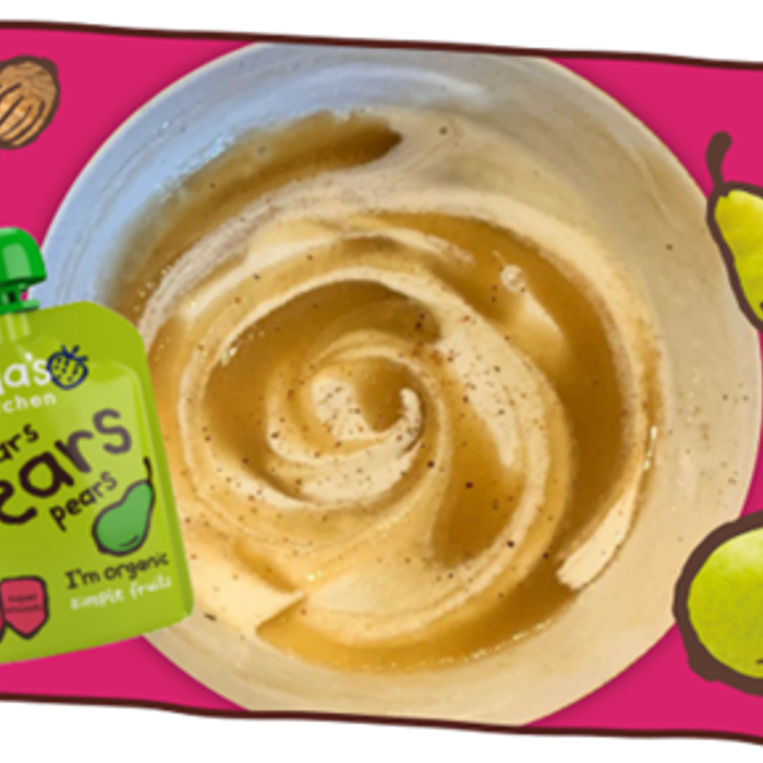 Spiced pear nutmeg yoghurt