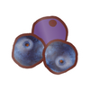 EK Foodles Blueberries Sticker