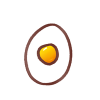 EK Foodles Egg Sticker
