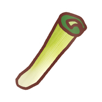 EK Foodles Leek Sticker