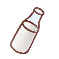 EK Foodles Milk Sticker