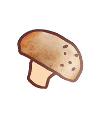 EK Foodles Mushroom Sticker