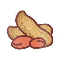 EK Foodles Peanut Sticker