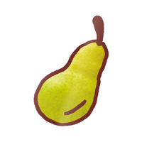 EK Foodles Pear Sticker
