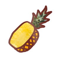 EK Foodles Pineapple Sticker 1