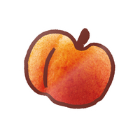 Foodle Sticker Peach