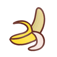 Foodle Stickers Banana