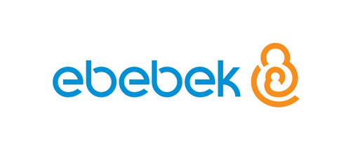 Ebebek brand logo White