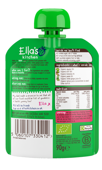 Ella S Kitchen Gourde The Green One 90g