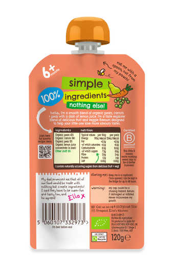 EK165 Pear Carrot Pea BOP