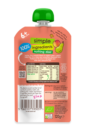 EK168 Pear Peach baby rice BOP