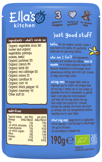 Lamb stock Nutrition Facts