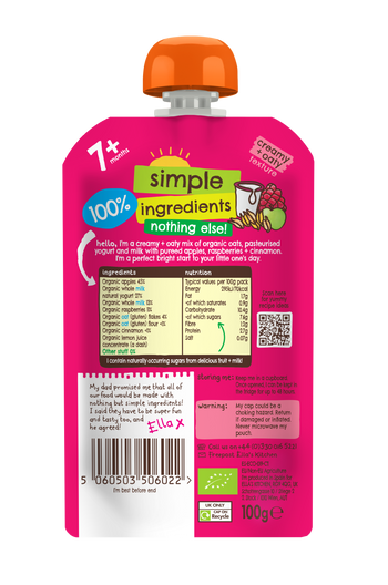 EK820 Apple Raspberry Overnight Oats BOP NEW