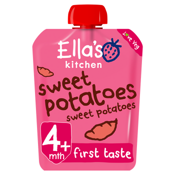 Ellas Kitchen sweetpotatoes sweetpotatoes pouch front of pack O