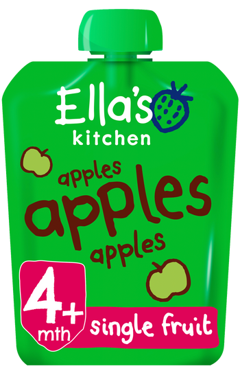 Ellas kitchen apples apples apples pouch front of pack O