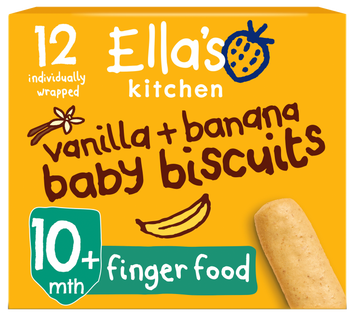 Ellas kitchen baby biscuits vanilla banana box front of pack O