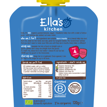 Ella's kitchen banana baby 2024 rice