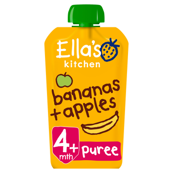 Ellas kitchen bananas apples pouch front of pack O