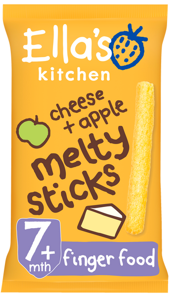 Ellas kitchen melty sticks cheese apple bag front of pack O