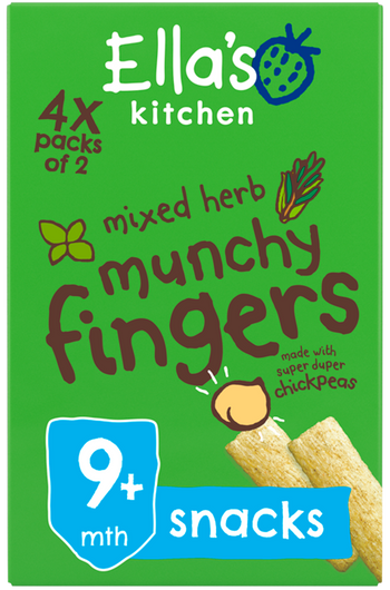 Ellas kitchen munchy fingers mixed herb box front of pack O