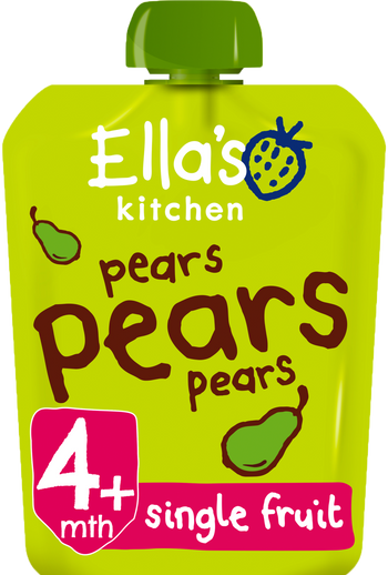 Ellas kitchen pears pears pears pouch front of pack O