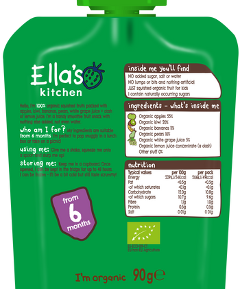 Ella S Kitchen Gourde The Green One 90g