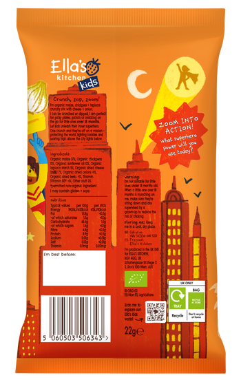 Crunchy stix cheese back