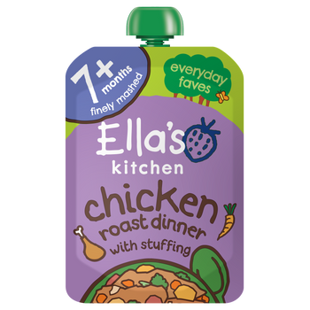 Ellas kitchen chicken roast dinner baby food pouch front