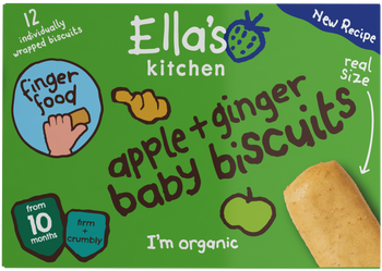 Ellas kitchen apple ginger baby biscuits snack