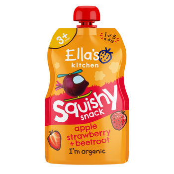 Ellas kitchen apple strawberry beetroot kids smoothie front of pouch
