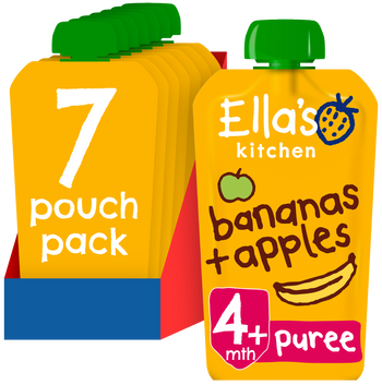 Ellas kitchen banana apple puree baby food pouch case EK016