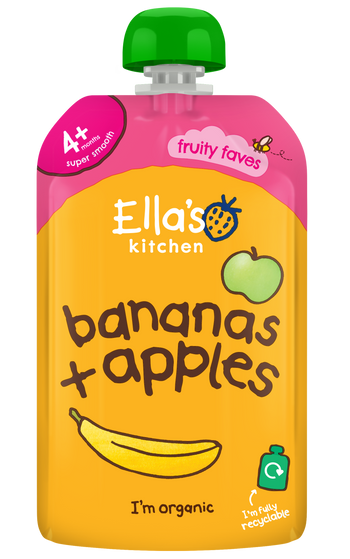 Ellas kitchen bananas apples baby puree pouch