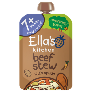 Ellas kitchen beef stew baby food pouch front