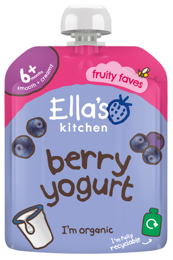 Ellas kitchen berry baby yogurt pouch