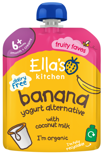 Ellas kitchen dairy free banana baby yogurt pouch