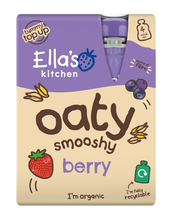 Ellas kitchen dairy free berry oat smoothie snack toddler multipack