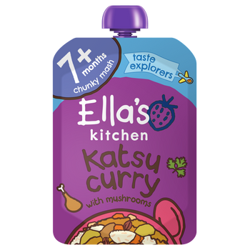 Ellas kitchen katsu curry baby food pouch front