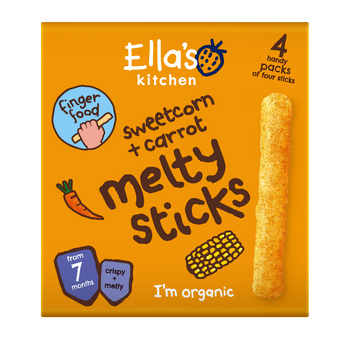 Ellas kitchen melty sticks multipack sweetcorn carrot