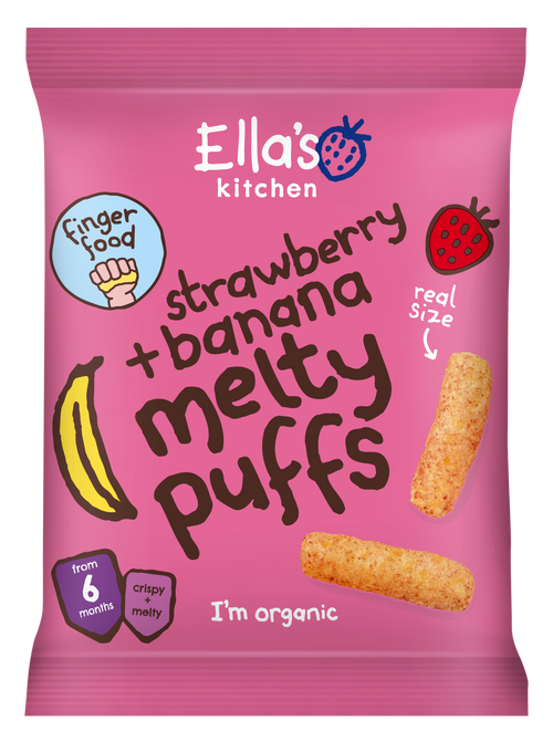 Ellas kitchen melty puffs strawberry banana