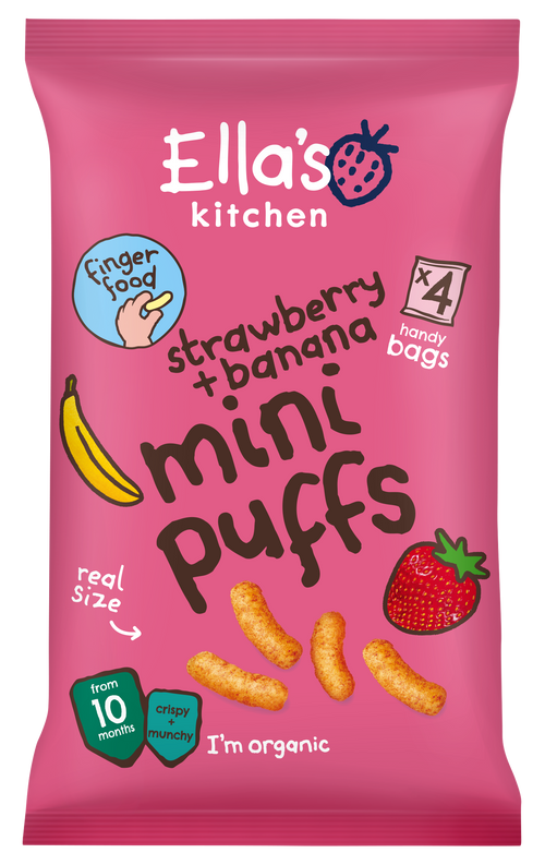Ellas kitchen mini puffs strawberry banana