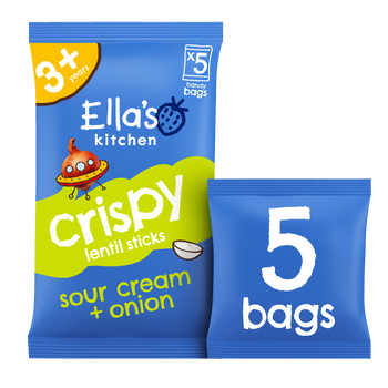 Ellas kitchen sour cream onion sticks kids snack multipack image